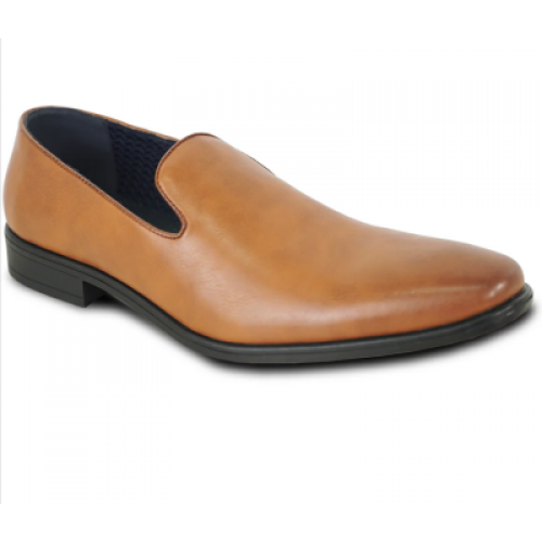 ALLURE MEN Dress Shoe Oxford Formal Tuxedo for Prom & Wedding COGNAC